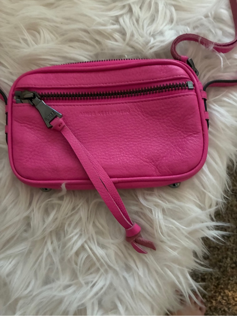 Aimee Kestenberg Brighton Women’s Zip Crossbody Bag Pink - Picture 13 of 16